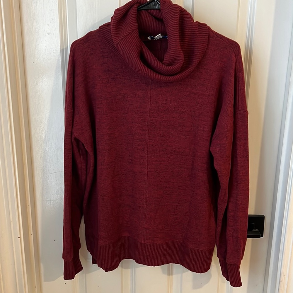 Light turtleneck sweater